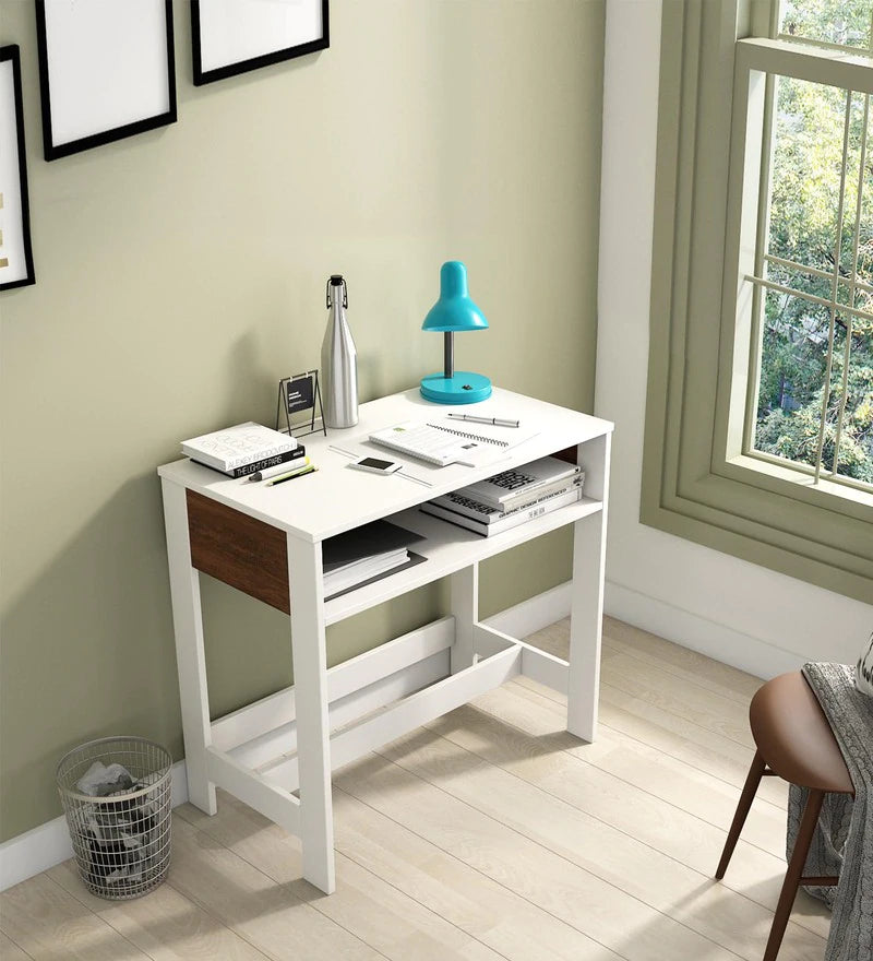 Champ Study Table in Frosty White Colour