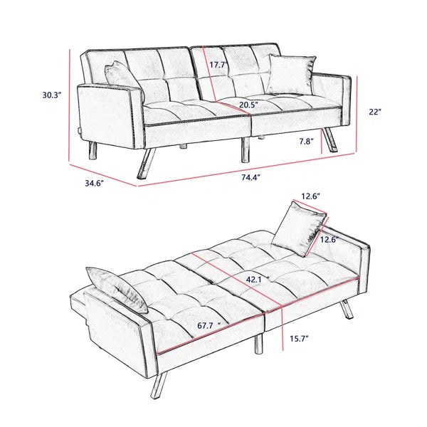 3 Seater sofa for bedroom-8