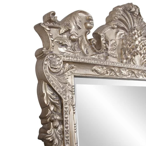 Wooden Bazar Wolcott Rectangle Royal Luxury Mirror wood carving mirror