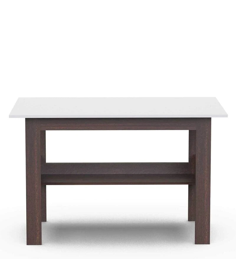Efflino Study Table Desk in Wenge & White Finish