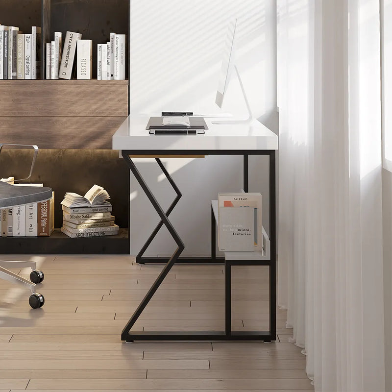 This Computer Desk in the room with its astounshing design making it the ideal accent for any home office or corporate setting, it can fit any place.
