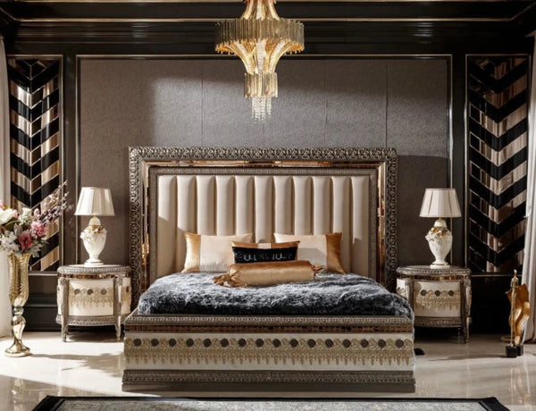 Luxury Bedroom Set with side tables