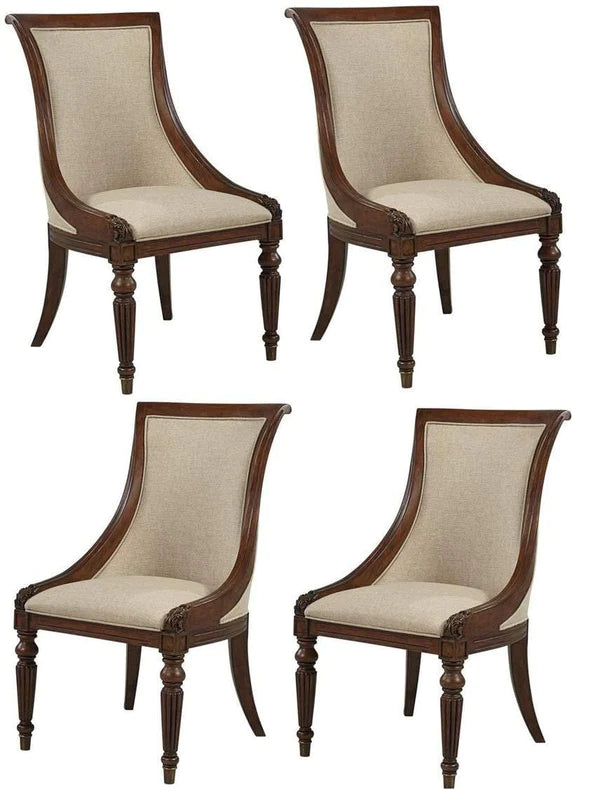 Handicrafts Wooden Hand Carved Dining Chair (4)