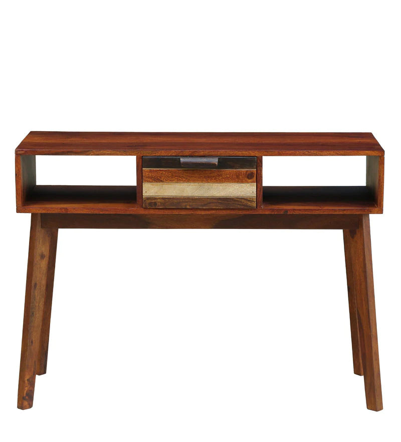 Monet Solid Wood Console Table In Dual Tone Finish