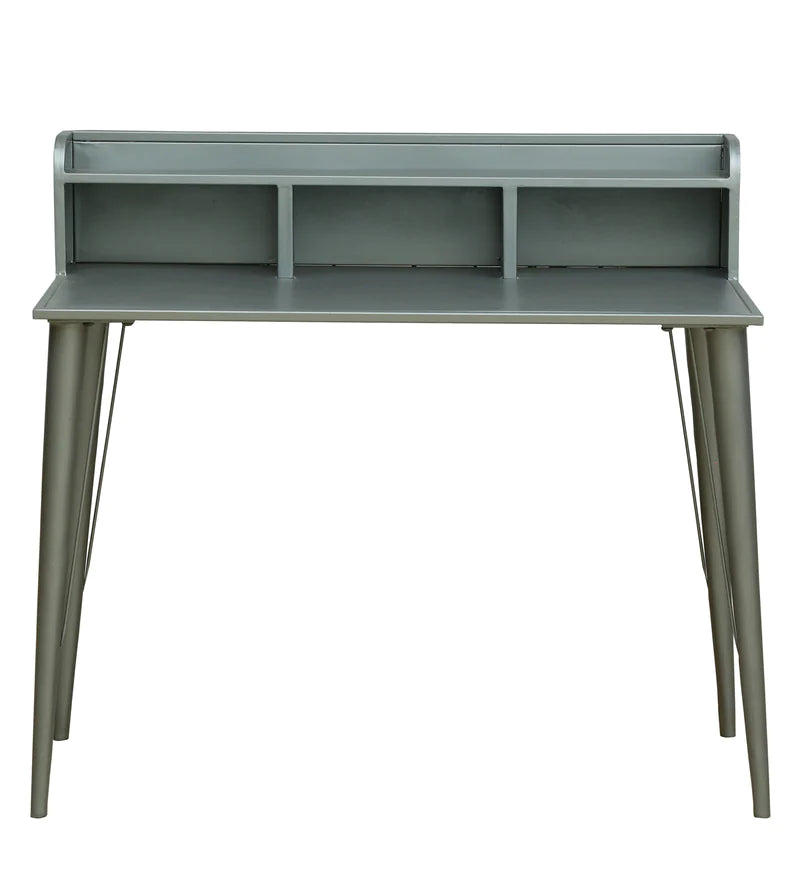 Sison Metal Study Table In Silver Colour