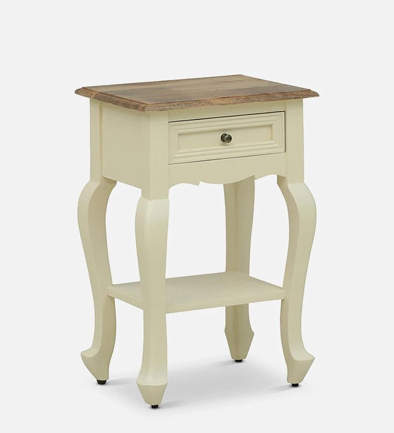 Wooden Bazar Versaille Solid Wood Bedside Chest In Tulip Finish